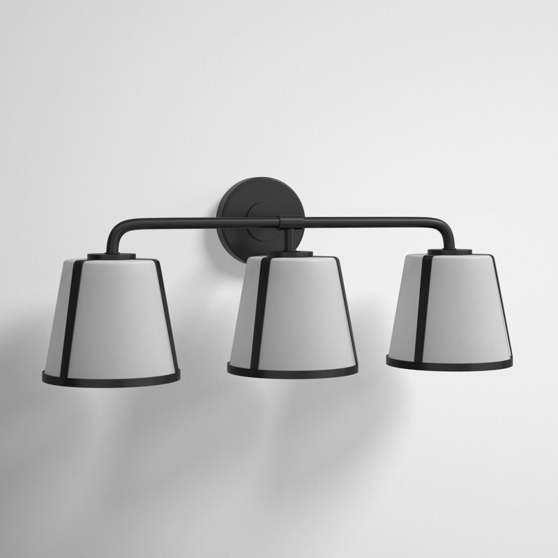 Marietta 3 Light Frosted Vanity Light & Reviews Joss & Main